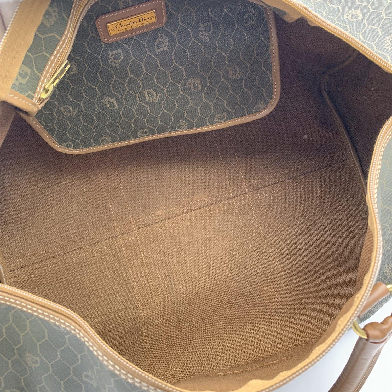 Christian Dior Vintage Monogram Duffle Travel Unisex Bag Handbag 2