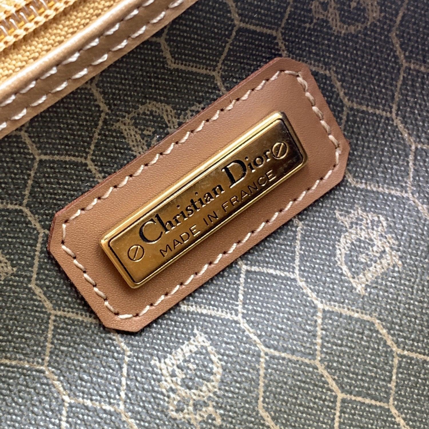 Christian Dior Vintage Monogram Duffle Travel Unisex Bag Handbag For Sale 3