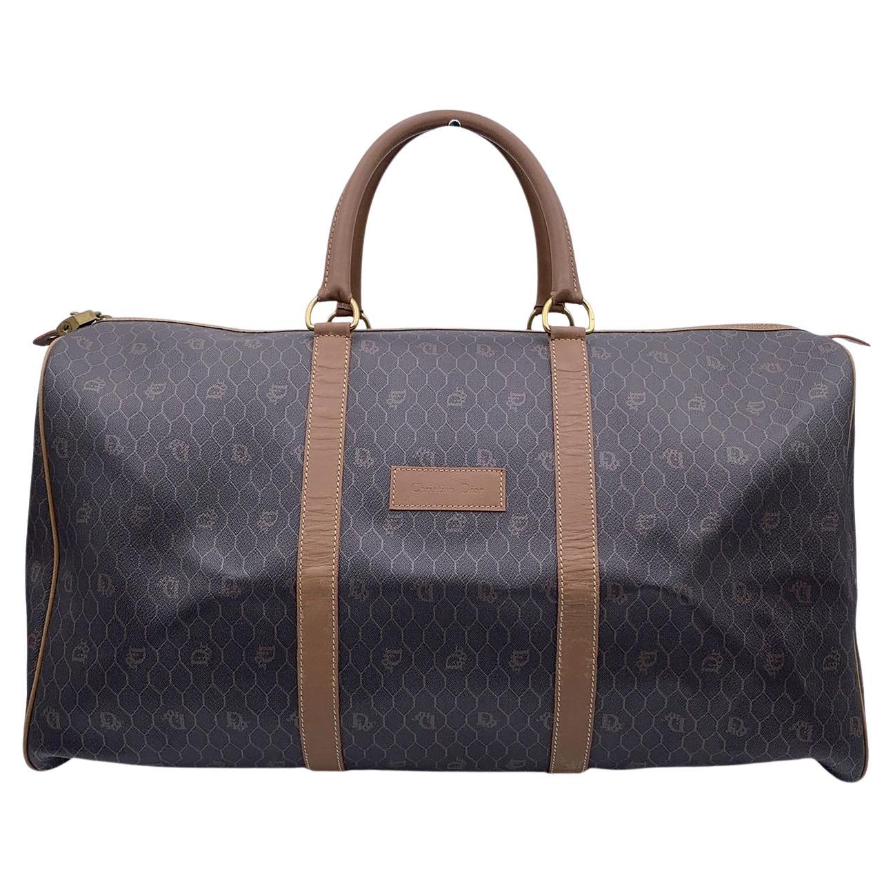 Christian Dior Vintage Monogram Duffle Travel Unisex Weekender Bag