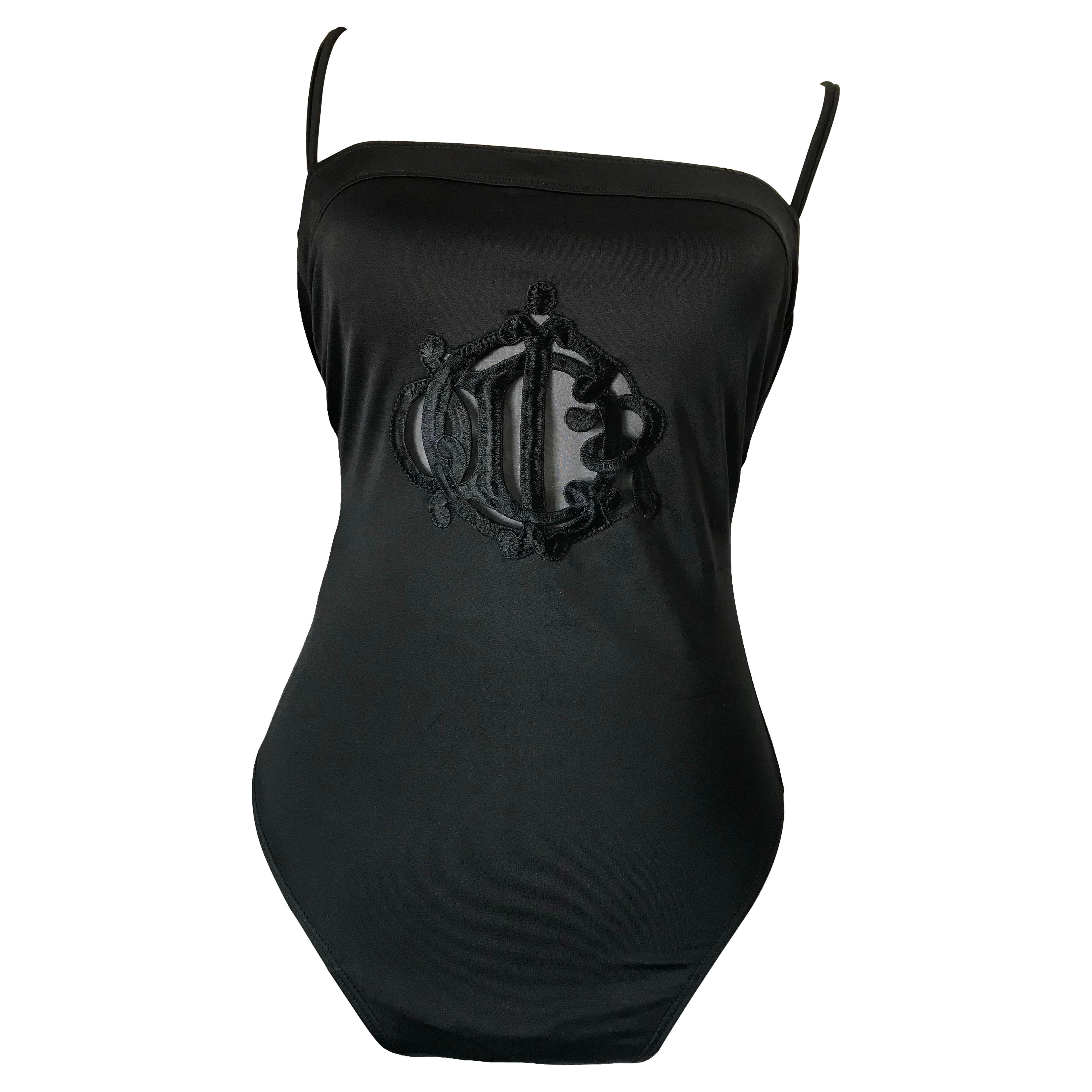 CHRISTIAN DIOR Maillot de bain vintage avec monogramme et logo