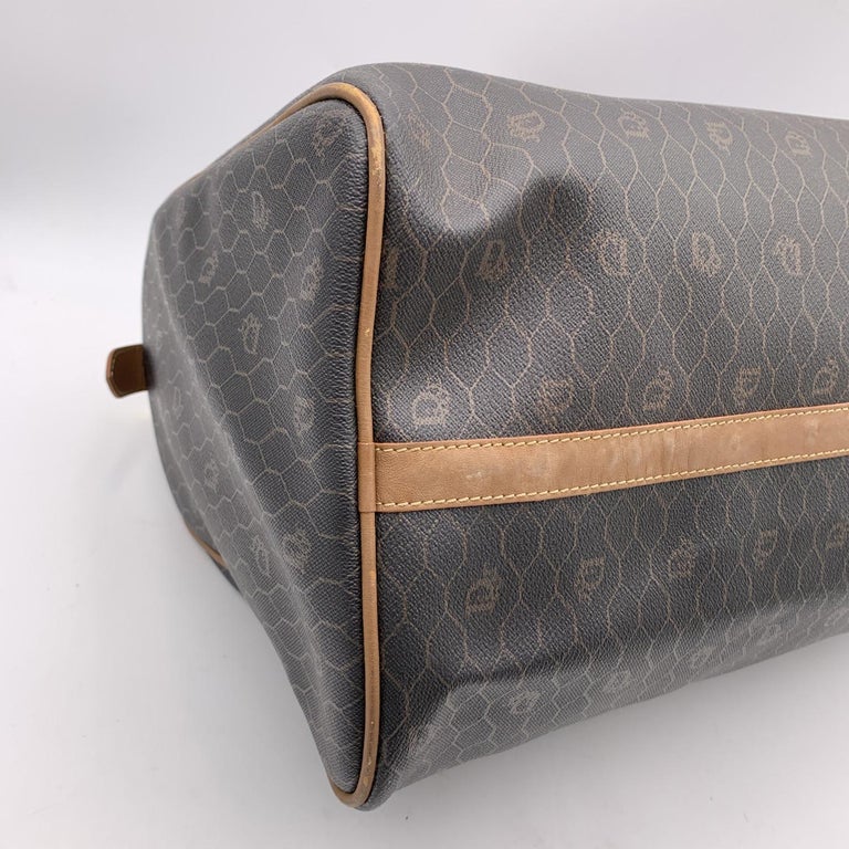 Christian Dior Vintage Monogram Travel Duffle Unisex Weekender Bag For Sale at 1stDibs