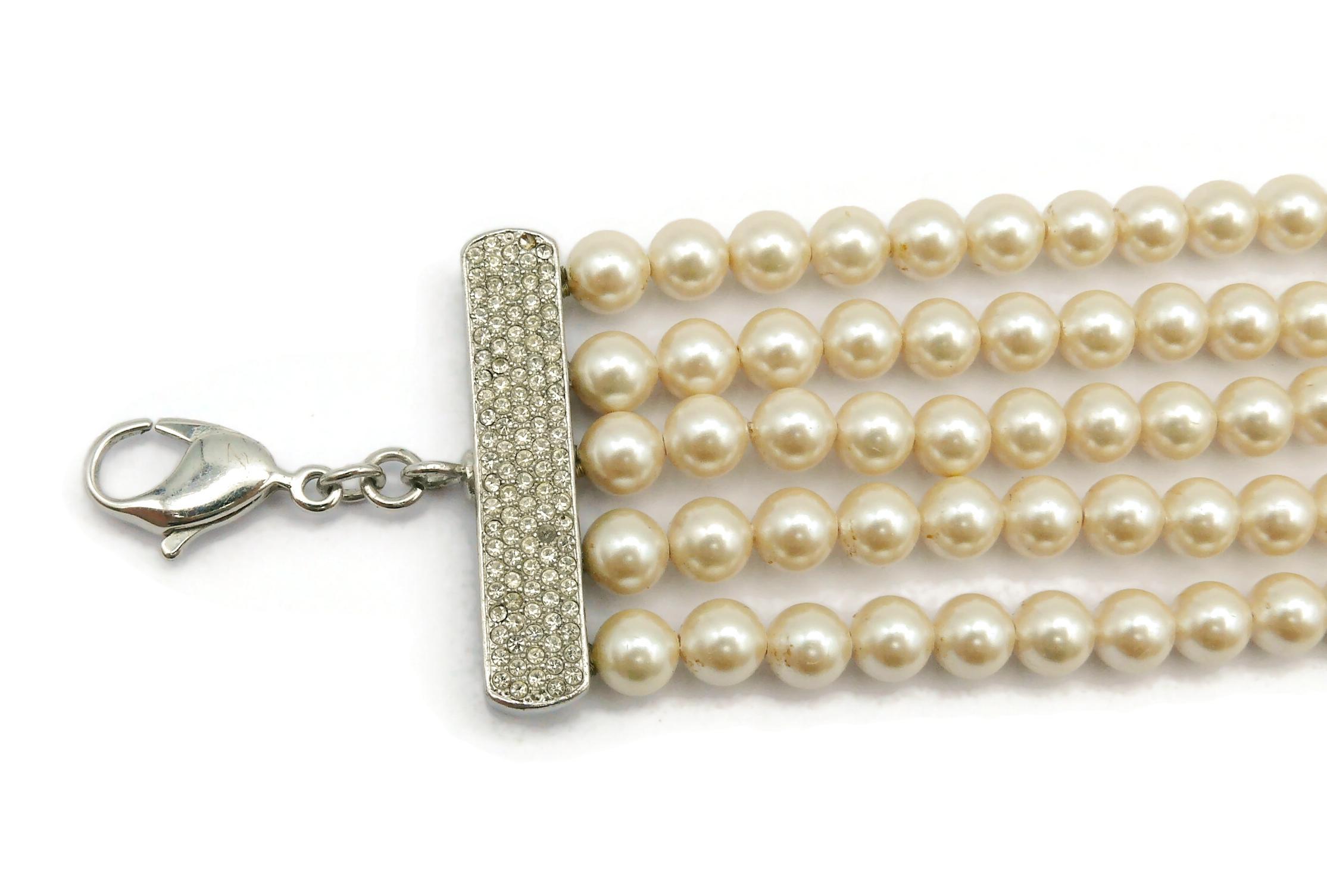 christian dior vintage pearl necklace