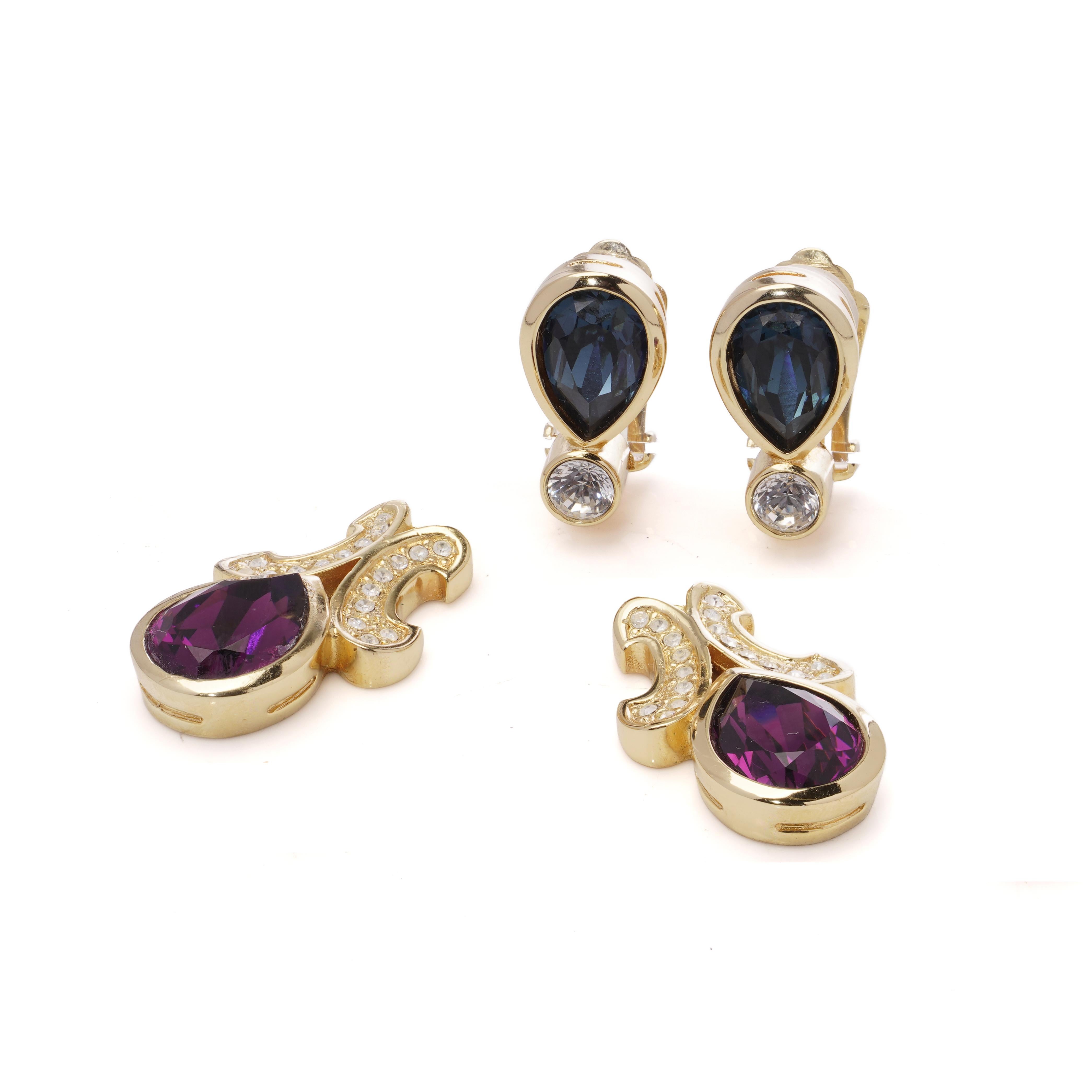 Christian Dior Vintage Necklace and Earrings Set, Circa 1980s For Sale 6