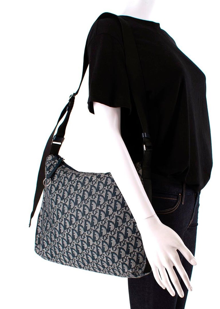 Christian Dior Vintage Oblique Monogram Canvas Messenger Bag For Sale at 1stDibs dior