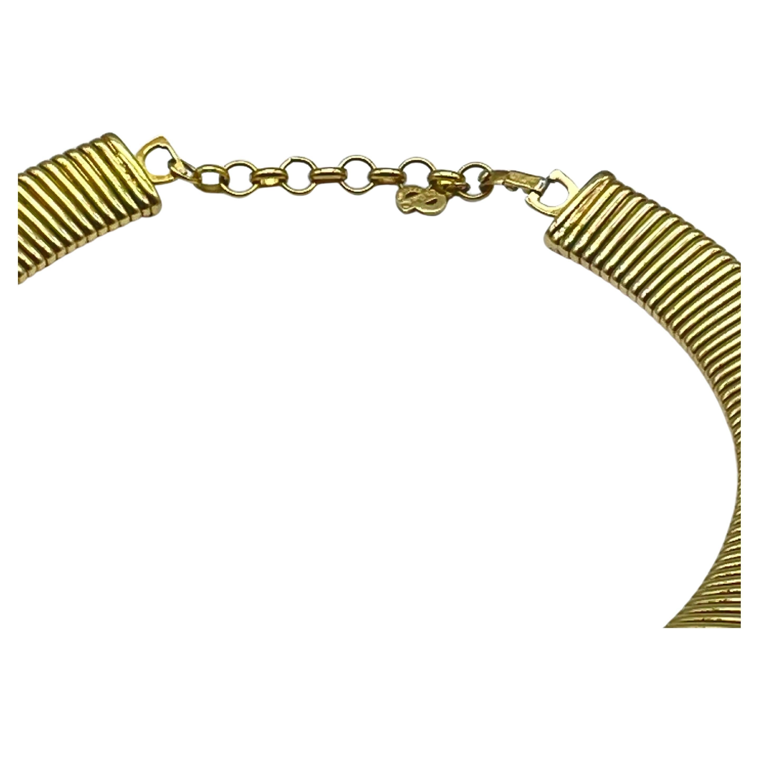 Christian Dior Vintage Omega-Halskette im Angebot 3