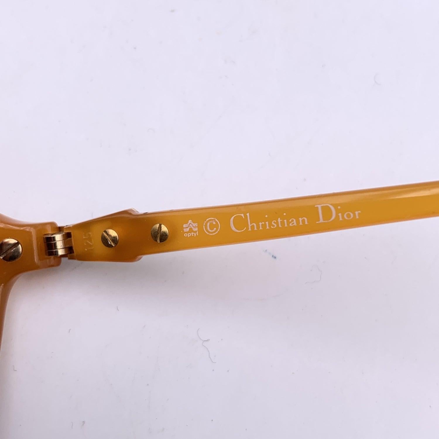 Women's Christian Dior Vintage Orange Acetate Sunglasses 2306 40 55/15 125mm For Sale