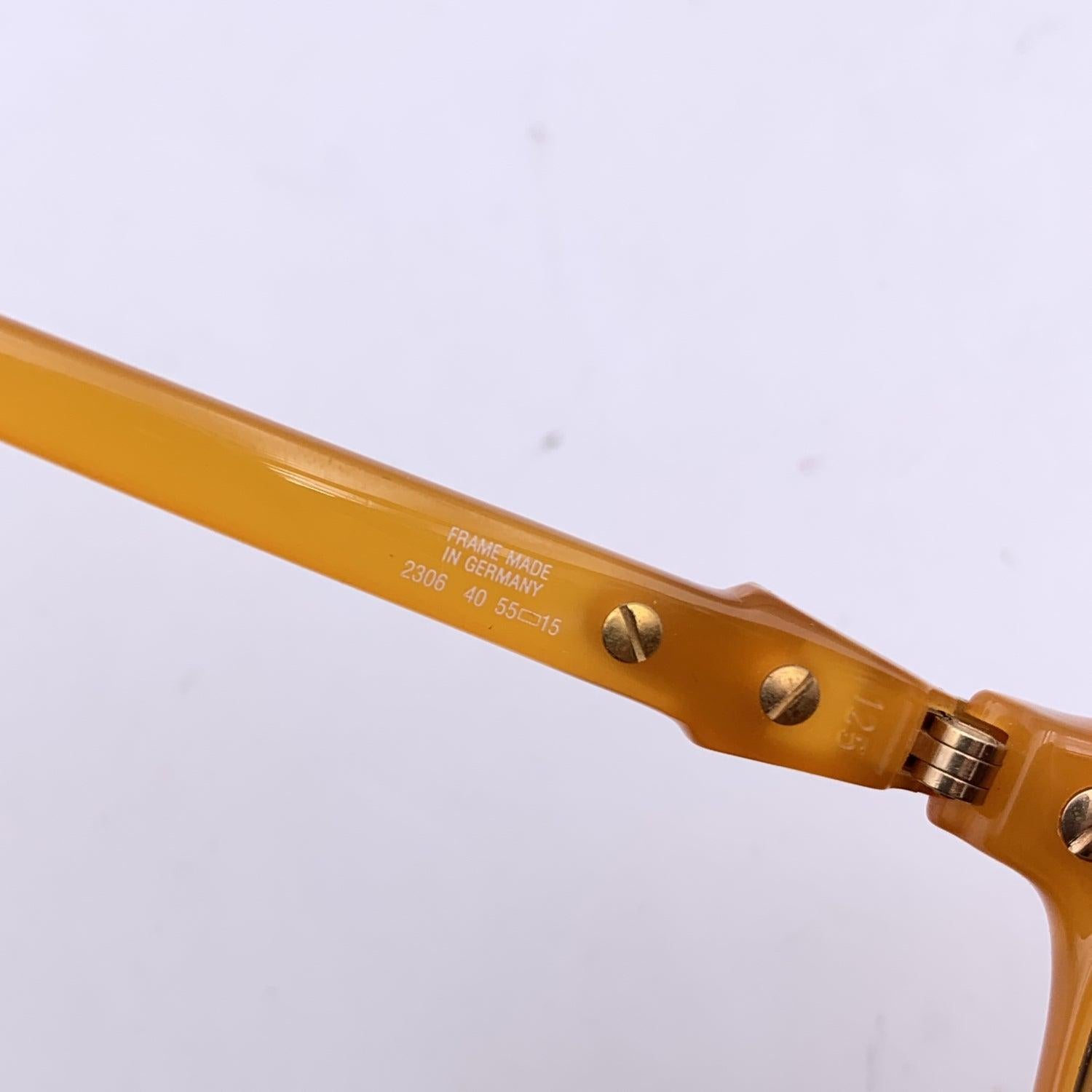 Christian Dior Vintage Orange Acetate Sunglasses 2306 40 55/15 125mm For Sale 1