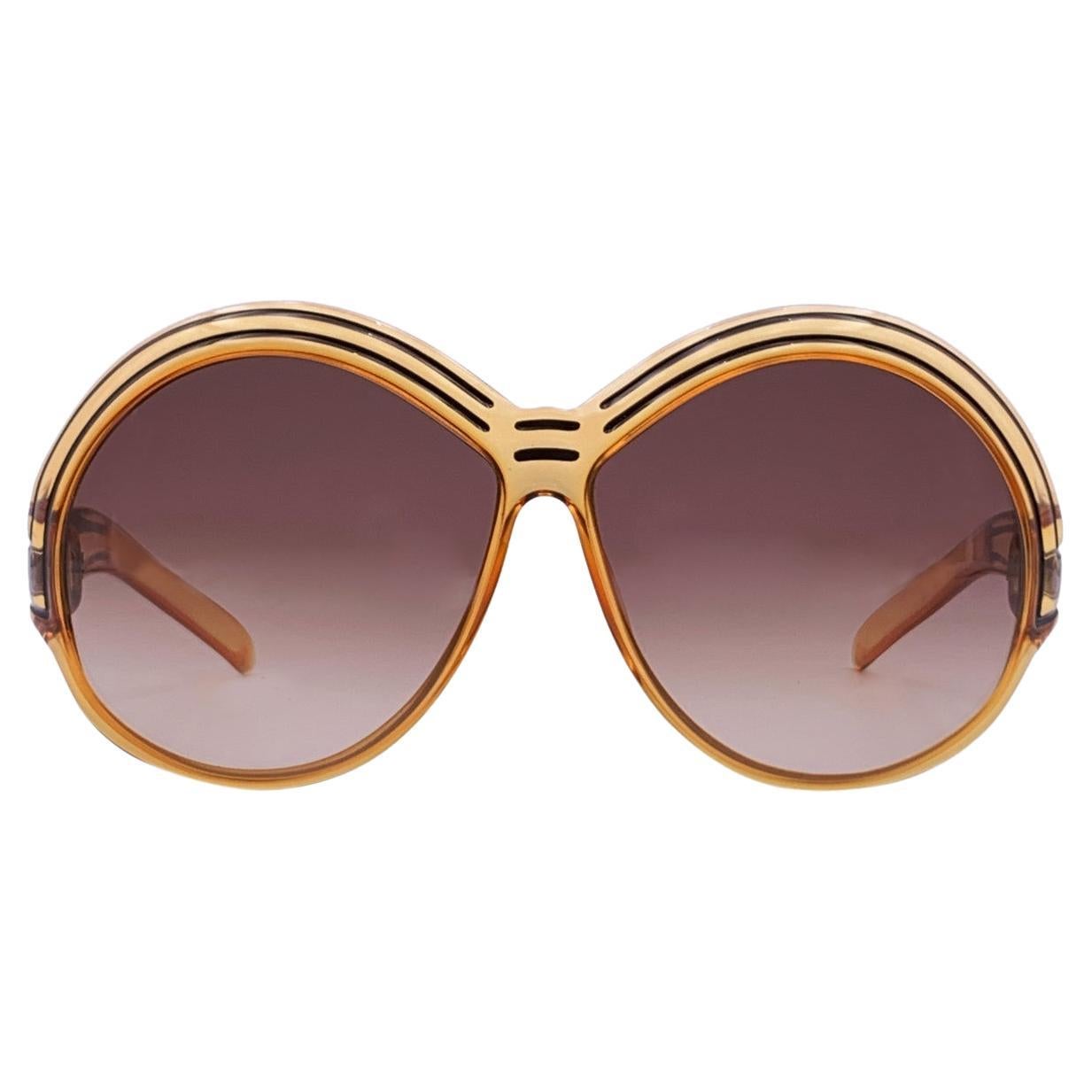 Occhiali da sole oversize Christian Dior Vintage Orange Brown 2040 130 mm
