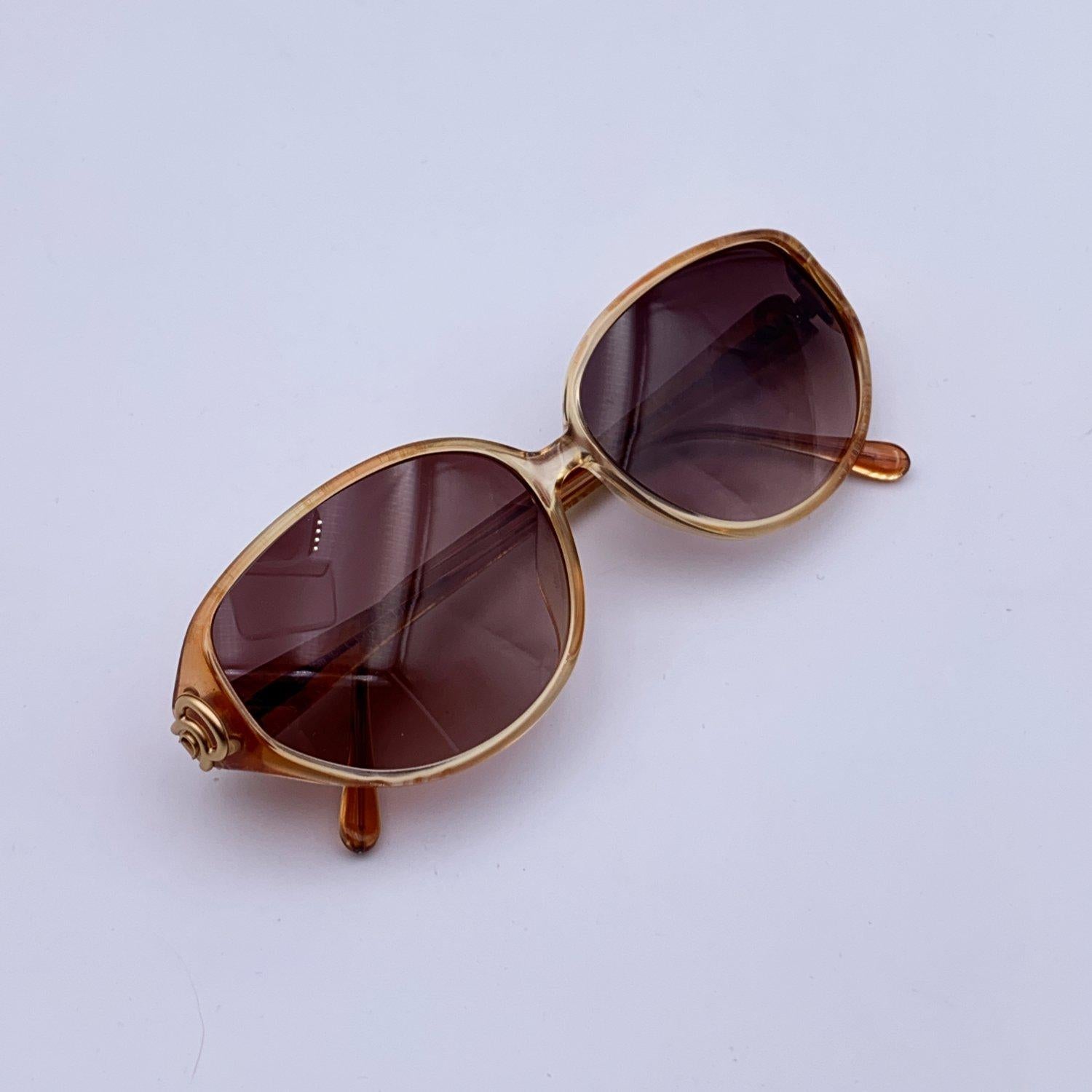 Christian Dior Vintage Orange Optyl Sunglasses Mod. 2872 55/14 130 mm 1