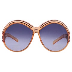 Christian Dior Vintage Orange Red Mod. 2040 Oversize Sunglasses 130 mm