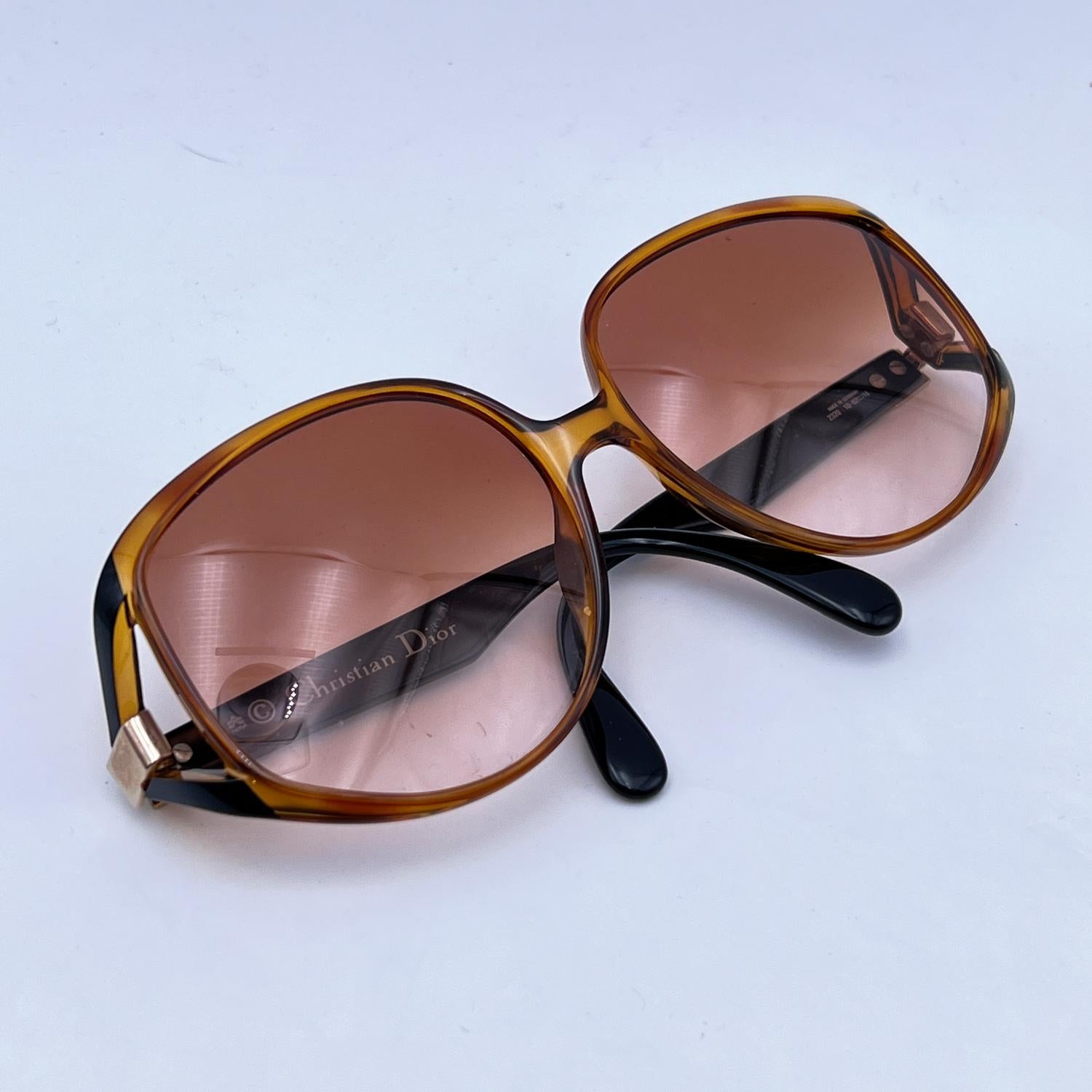  Christian Dior Vintage Oversized Brown Sunglasses mod. 2320 62/16 1