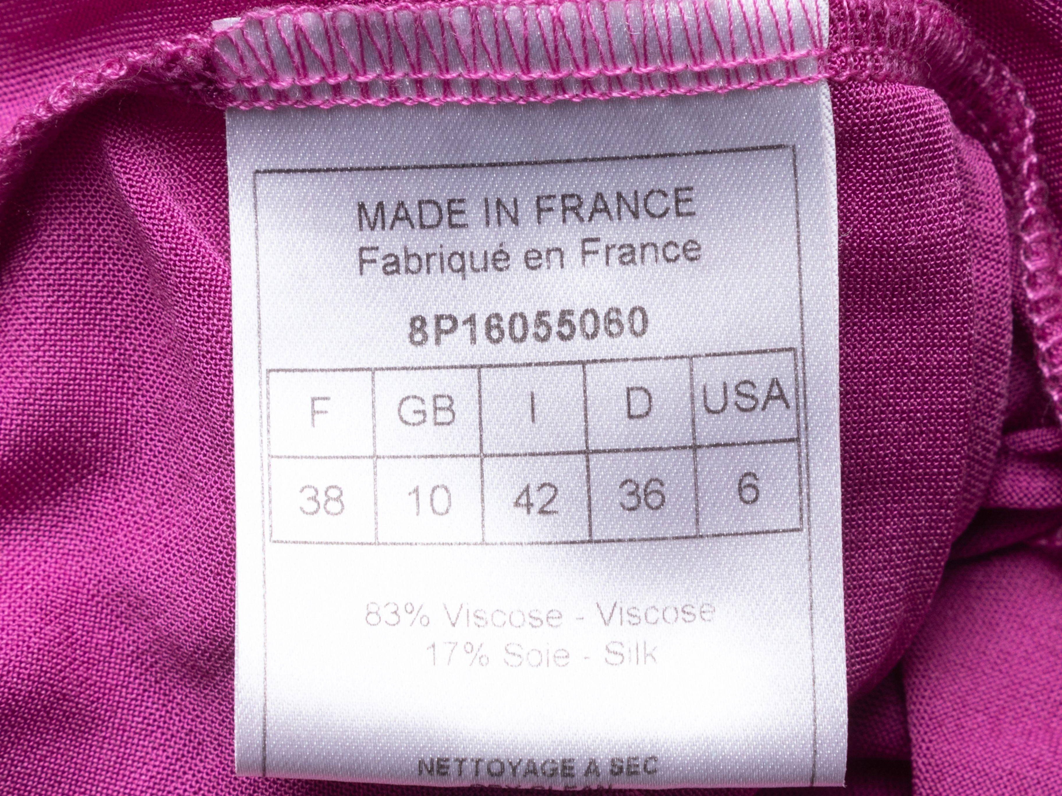 Christian Dior Vintage Pink Cap Sleeve Top In Good Condition In New York, NY