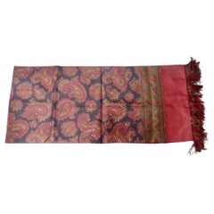 Christian Dior Vintage Printed Silk Smoking Scarf