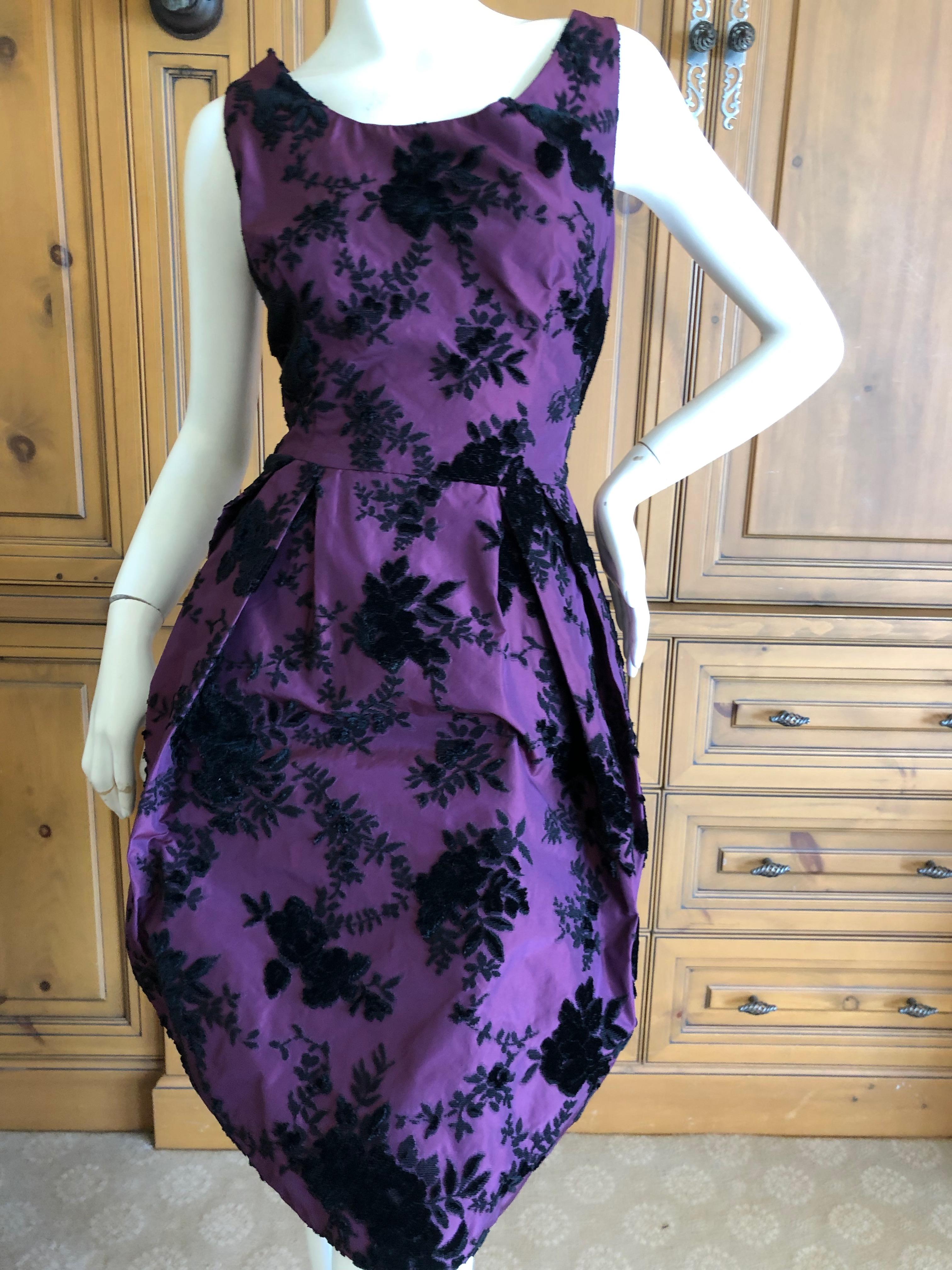black and purple floral christian dior