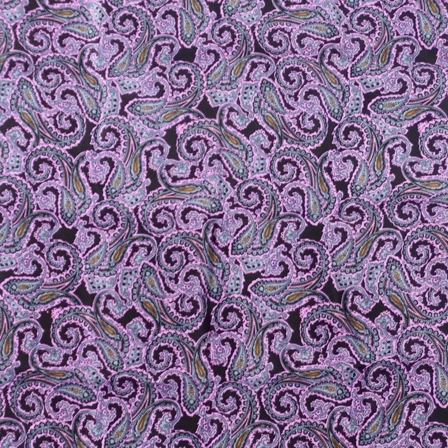 Christian Dior Vintage Lila Paisley-Schal (Grau) im Angebot