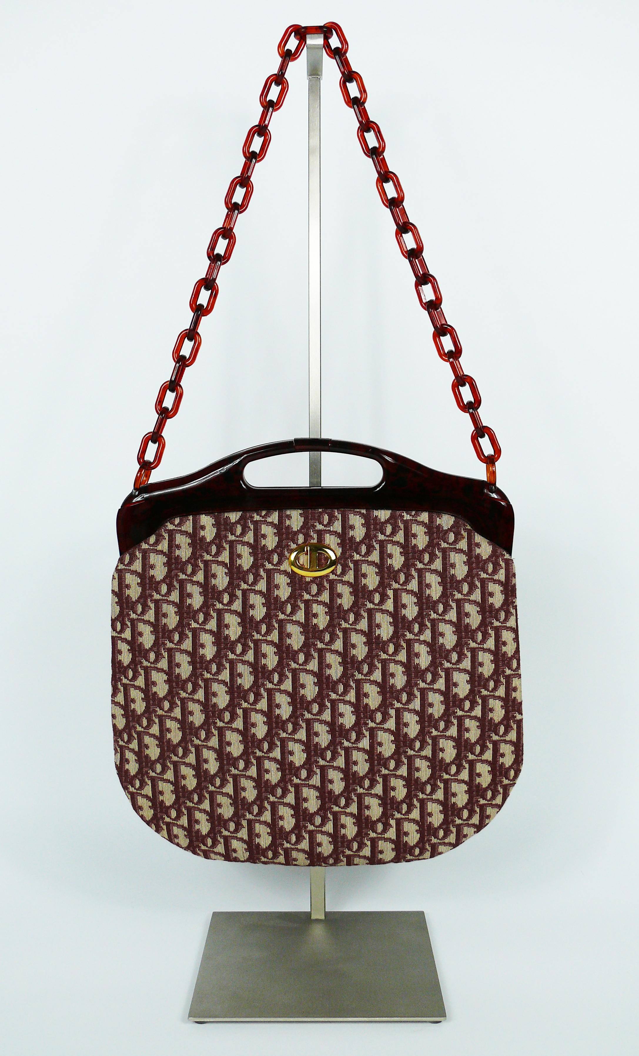 jacquard red bag