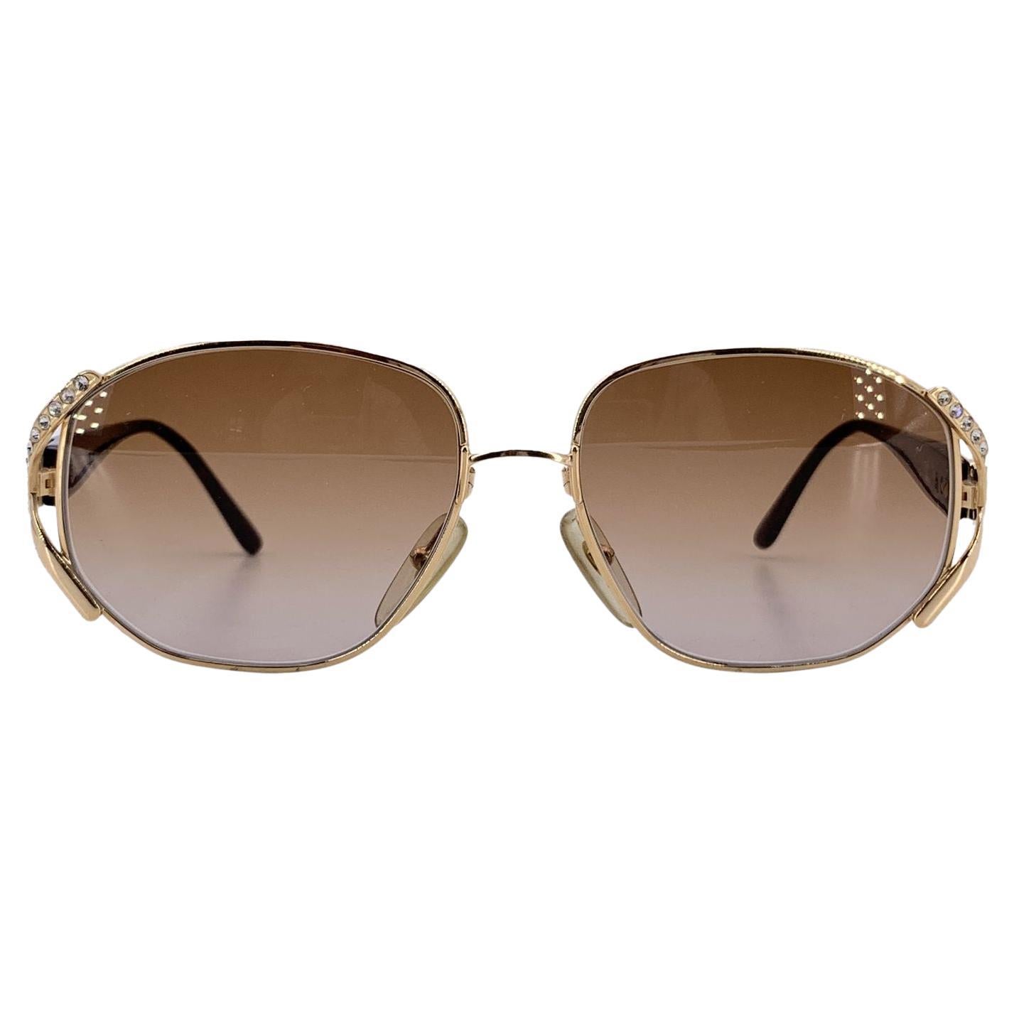 Occhiali da sole Christian Dior Vintage con strass 2619 44 57/16 130mm