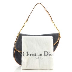 Christian Dior - Sac à main vintage en denim, taille moyenne
