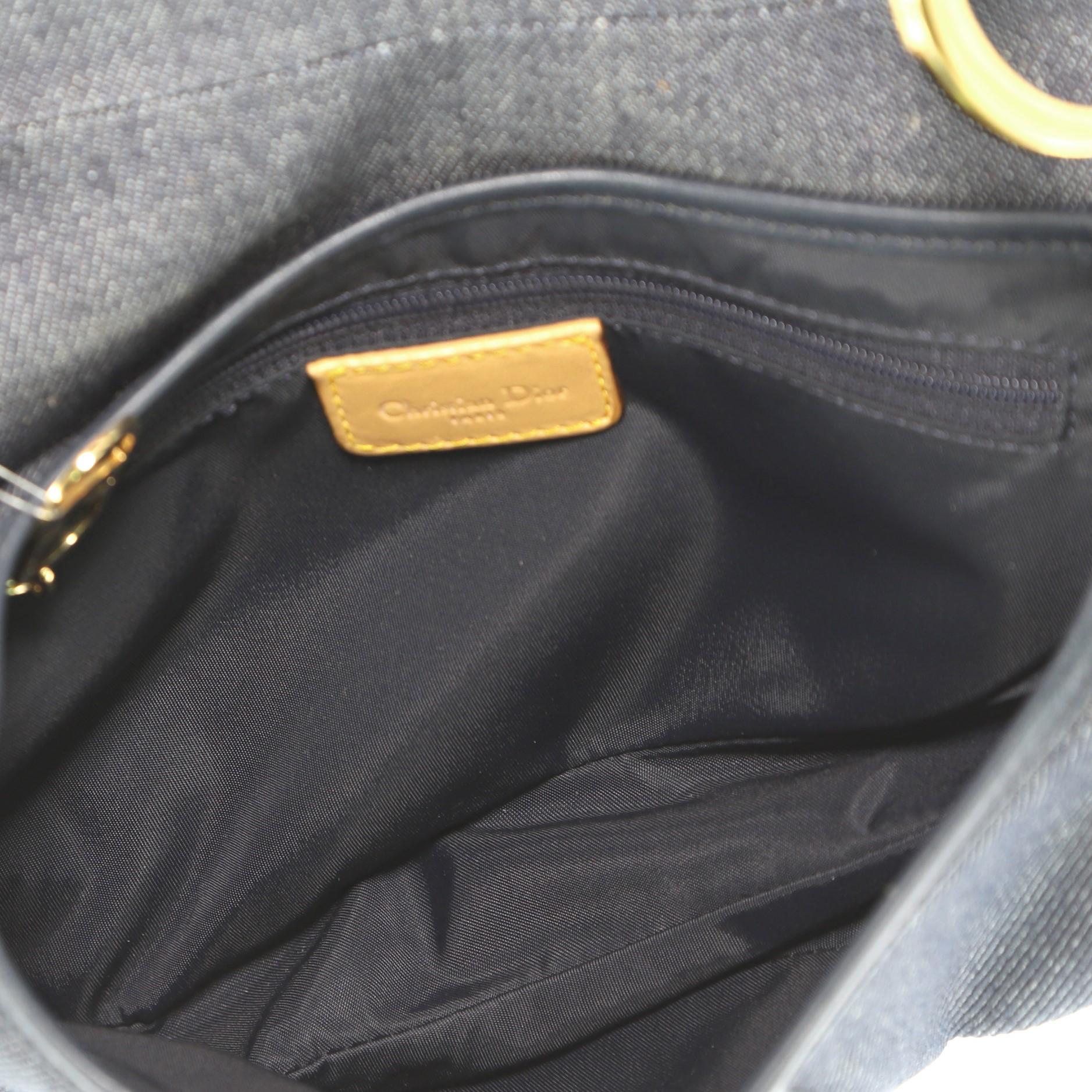 Women's or Men's Christian Dior Vintage Saddle Bag Denim Medium