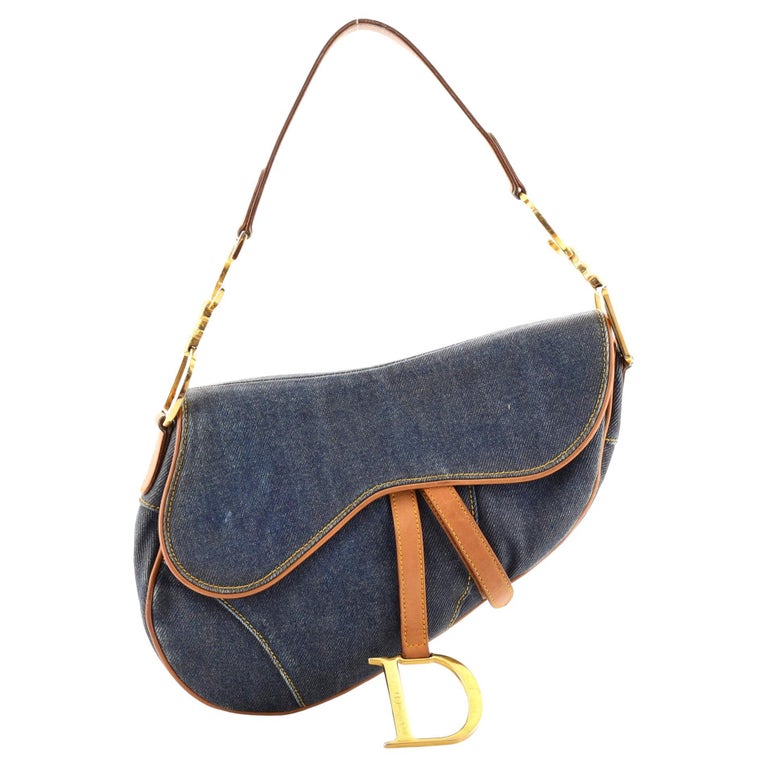 DIOR Vintage Saddle bag Blue Denim [ReSale]