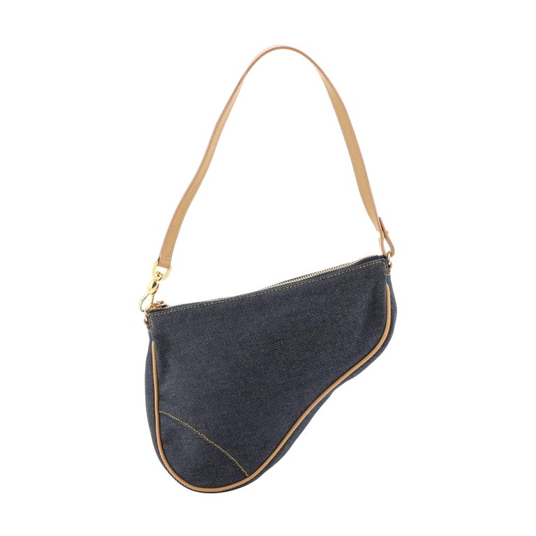 Christian Dior Vintage Saddle Bag Denim Mini at 1stDibs denim dior