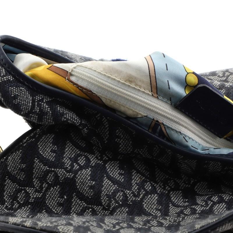 Women's or Men's Christian Dior Vintage Saddle Bag Diorissimo Canvas Medium