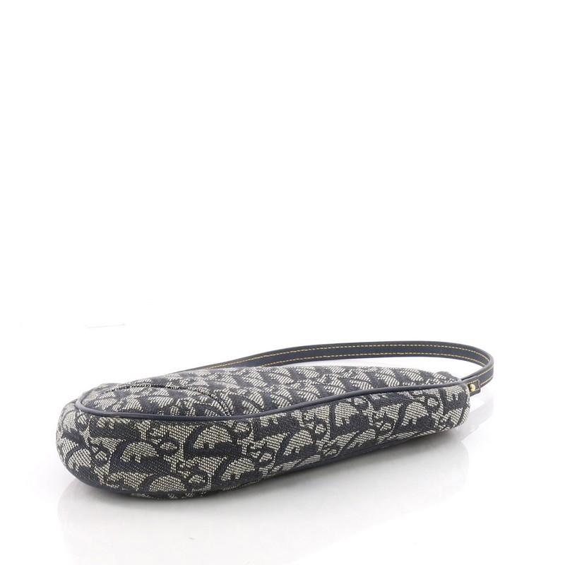Women's or Men's Christian Dior Vintage Saddle Bag Diorissimo Canvas Mini