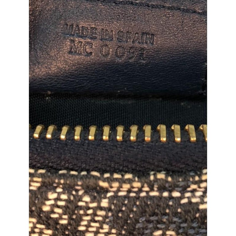 Christian Dior Vintage Saddle Bag Diorissimo Canvas Mini at 1stDibs