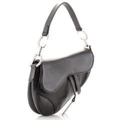 Christian Dior Vintage Saddle Bag Leather Medium