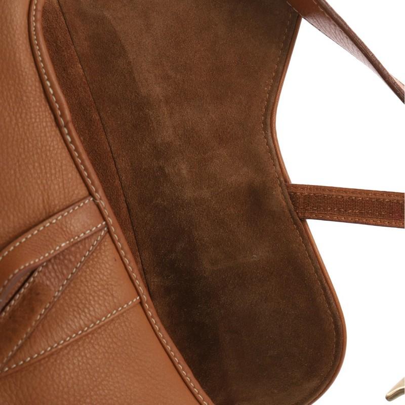 Christian Dior Vintage Saddle Bag Leather Medium 1