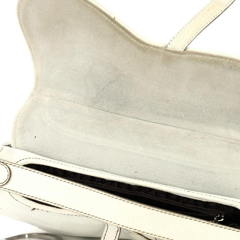 Christian Dior Vintage Saddle Bag Leather Medium 2