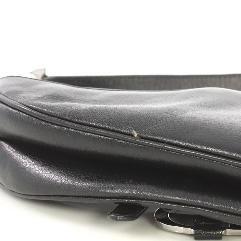 Christian Dior Vintage Saddle Bag Leather Medium at 1stDibs