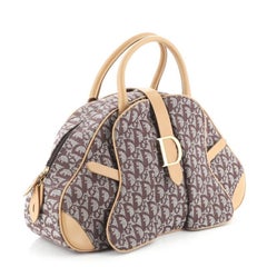 Sac à main Christian Dior Vintage Saddle Bowler Bag Diorissimo Canvas Moyen