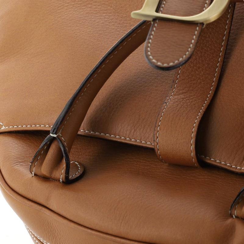 Christian Dior Vintage Saddle Bowler Bag Leather Medium 1