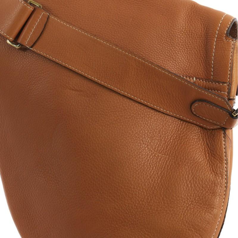 Women's or Men's Christian Dior Vintage Saddle Messenger Bag Leather Medium