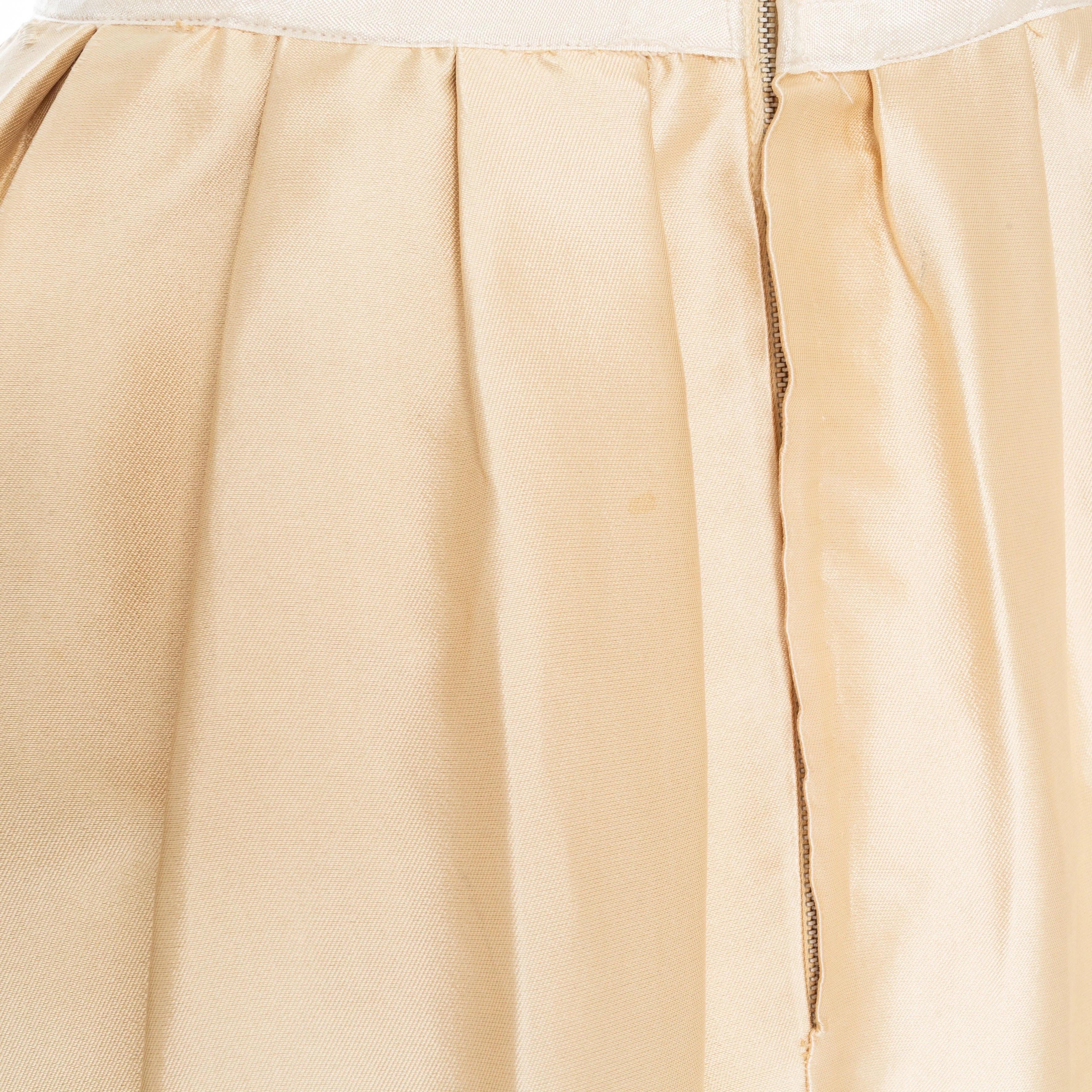 Christian Dior Vintage Satin and Velvet Bow Adorned Dress (1950s) 11