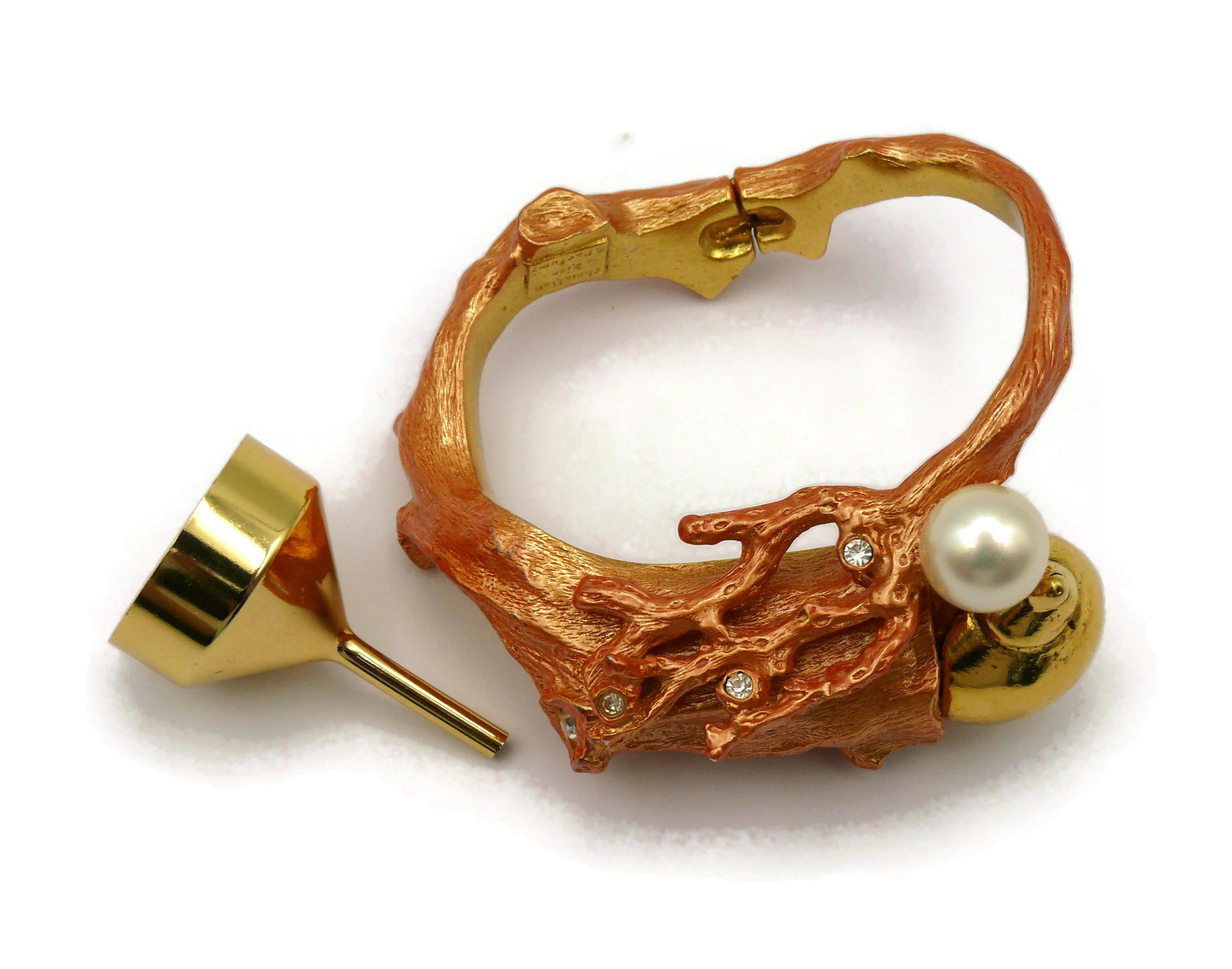 CHRISTIAN DIOR Vintage Muschel-Verschluss-Armband Dune 1987 7