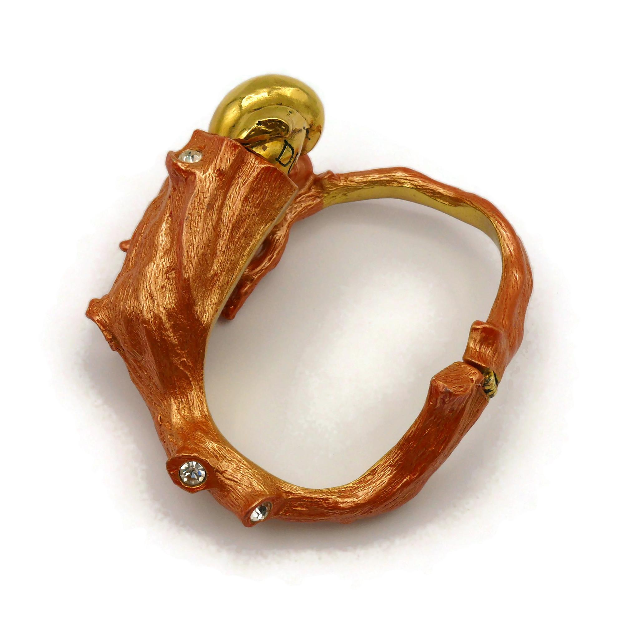 CHRISTIAN DIOR Vintage Muschel-Verschluss-Armband Dune 1987 5