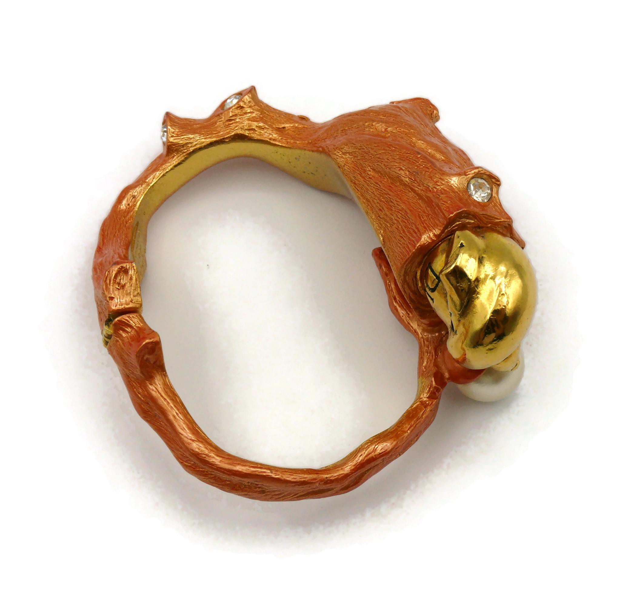CHRISTIAN DIOR Vintage Muschel-Verschluss-Armband Dune 1987 6