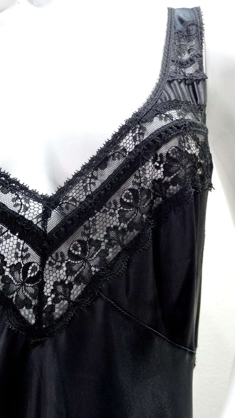 dior black lace slip dress Vintage Christian Dior Galliano Black & Nude Lace Womens Slip Dress