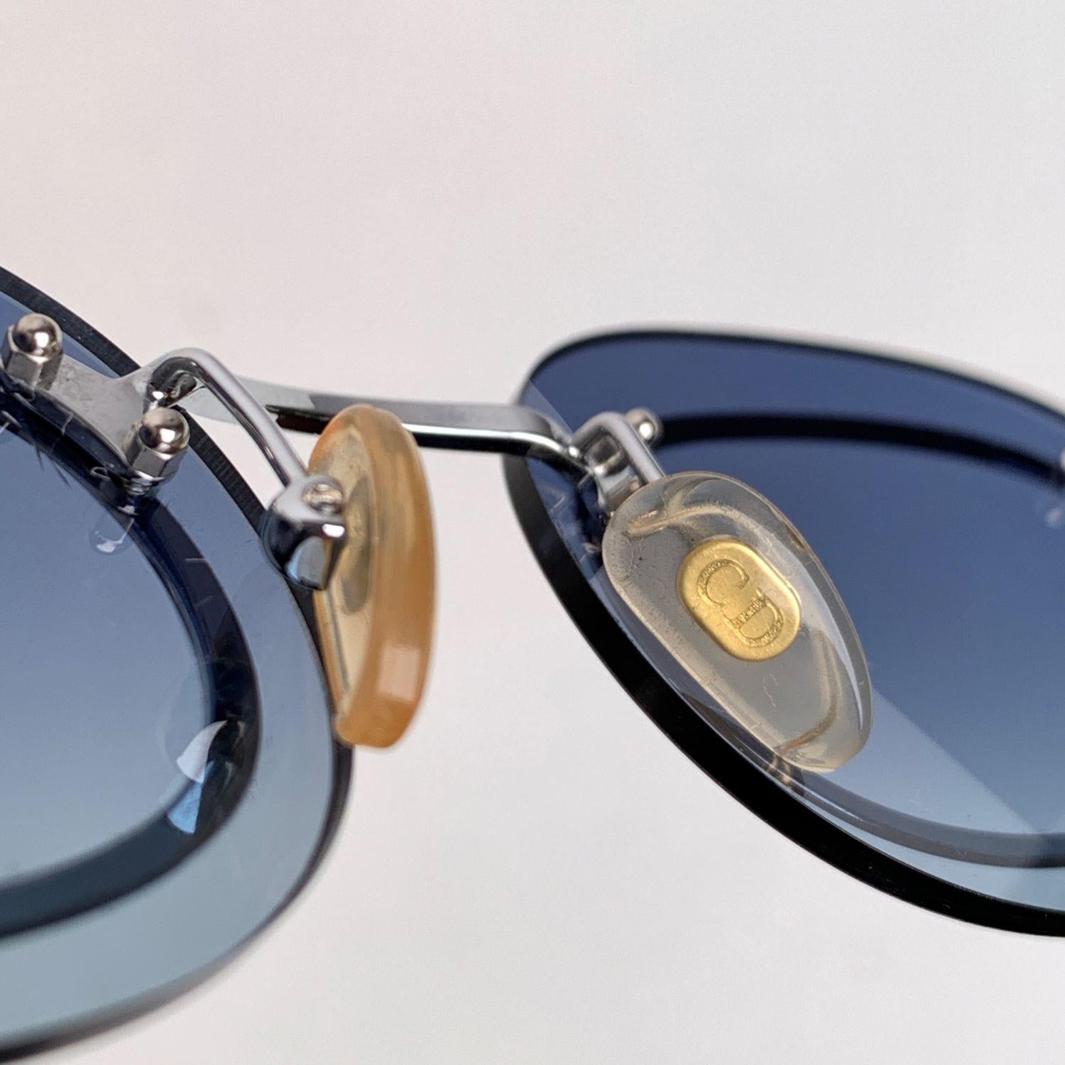 Christian Dior Vintage Silver Metal 2970 Mint Sunglasses 53/16 135 mm 1