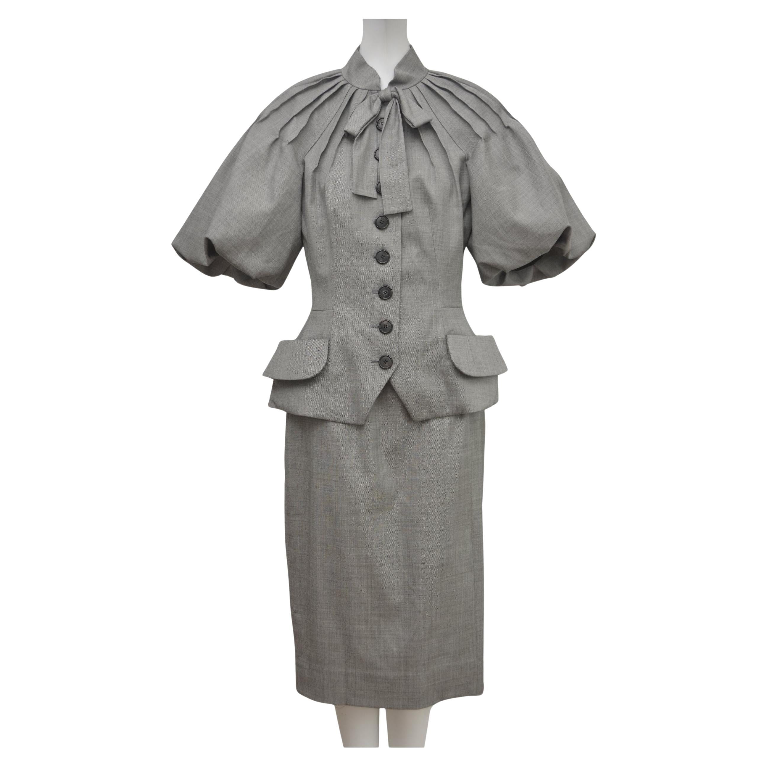Christian Dior Vintage  Traje Falda Era John Galliano  Talla 38