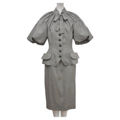Christian Dior Vintage  Skirt Suit John Galliano Era  Size 38