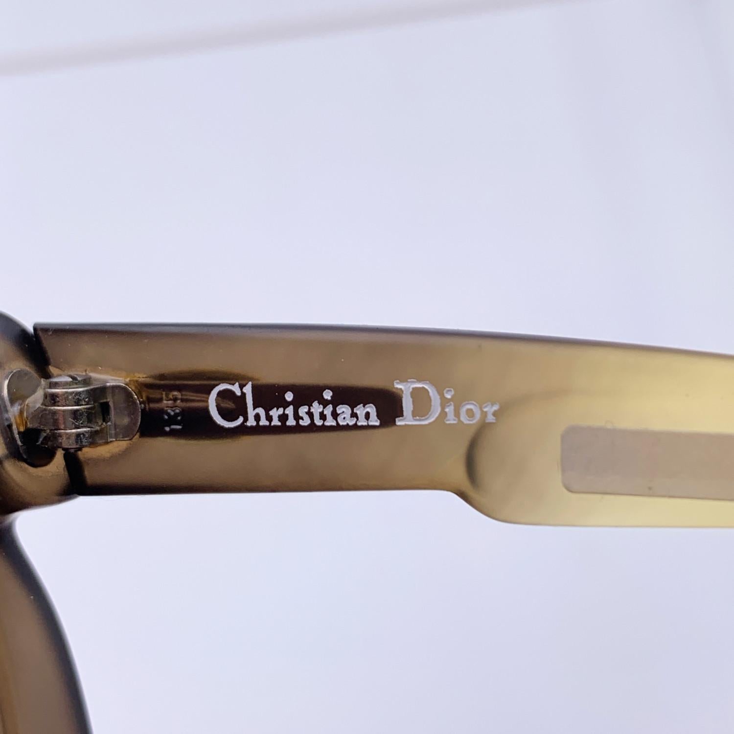 Christian Dior Vintage Sunglass 2009 272 jaune vert 52/22 140 mm en vente 1