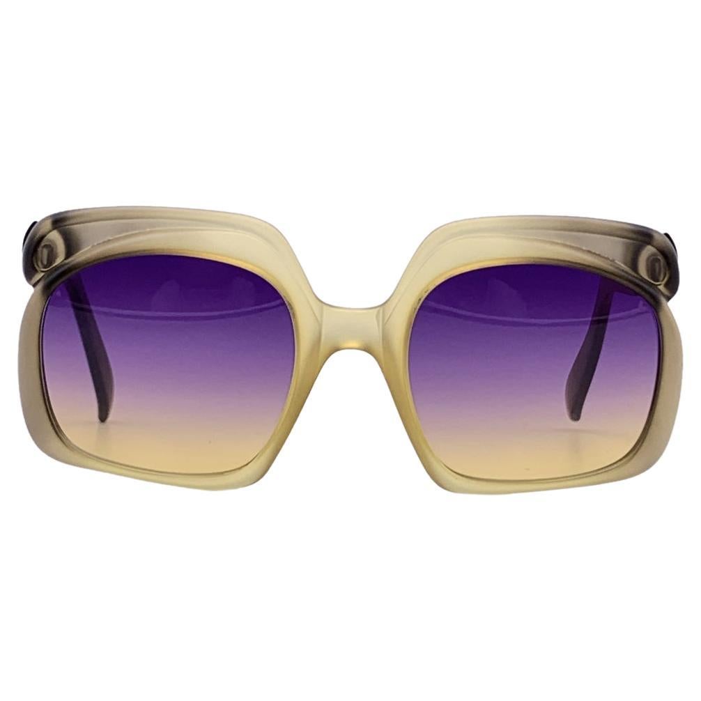 Christian Dior Vintage Sunglasses 2009 667 Purple Yellow 52/20 140mm