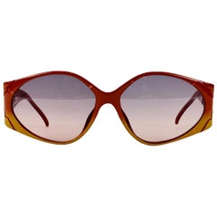 Christian Dior Vintage-Sonnenbrille 2348 10 Braun Rot 60-15 130 mm