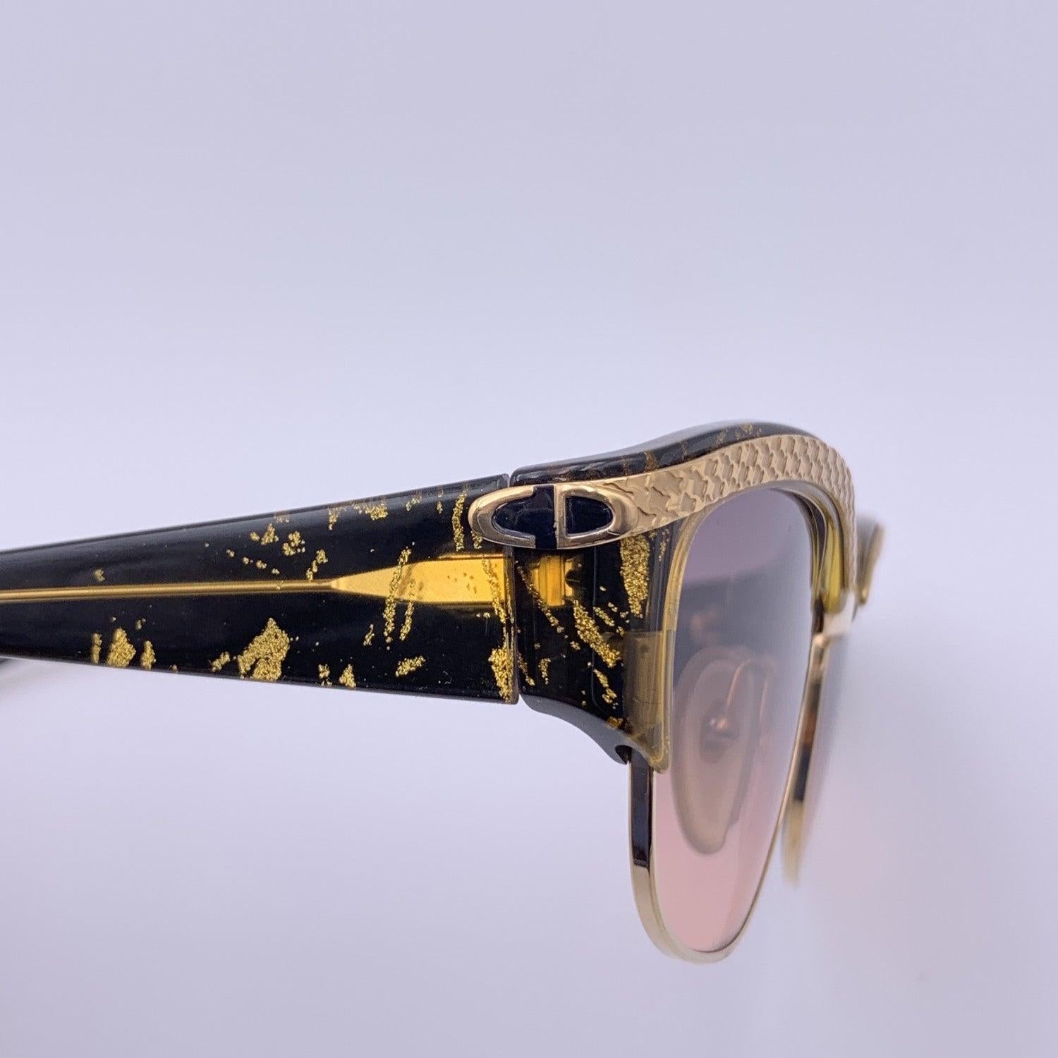 Women's Christian Dior Vintage Sunglasses 2589 49 Marbled Bicolor Lenses 135mm For Sale