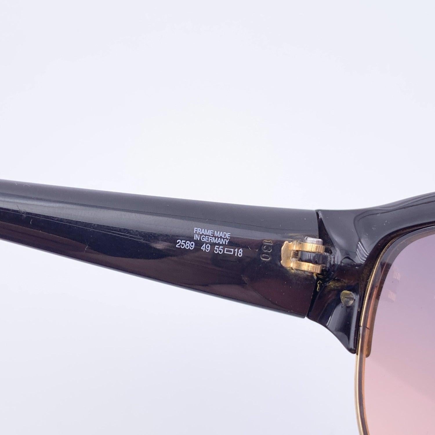 Christian Dior Vintage Sunglasses 2589 49 Marbled Bicolor Lenses 135mm For Sale 1