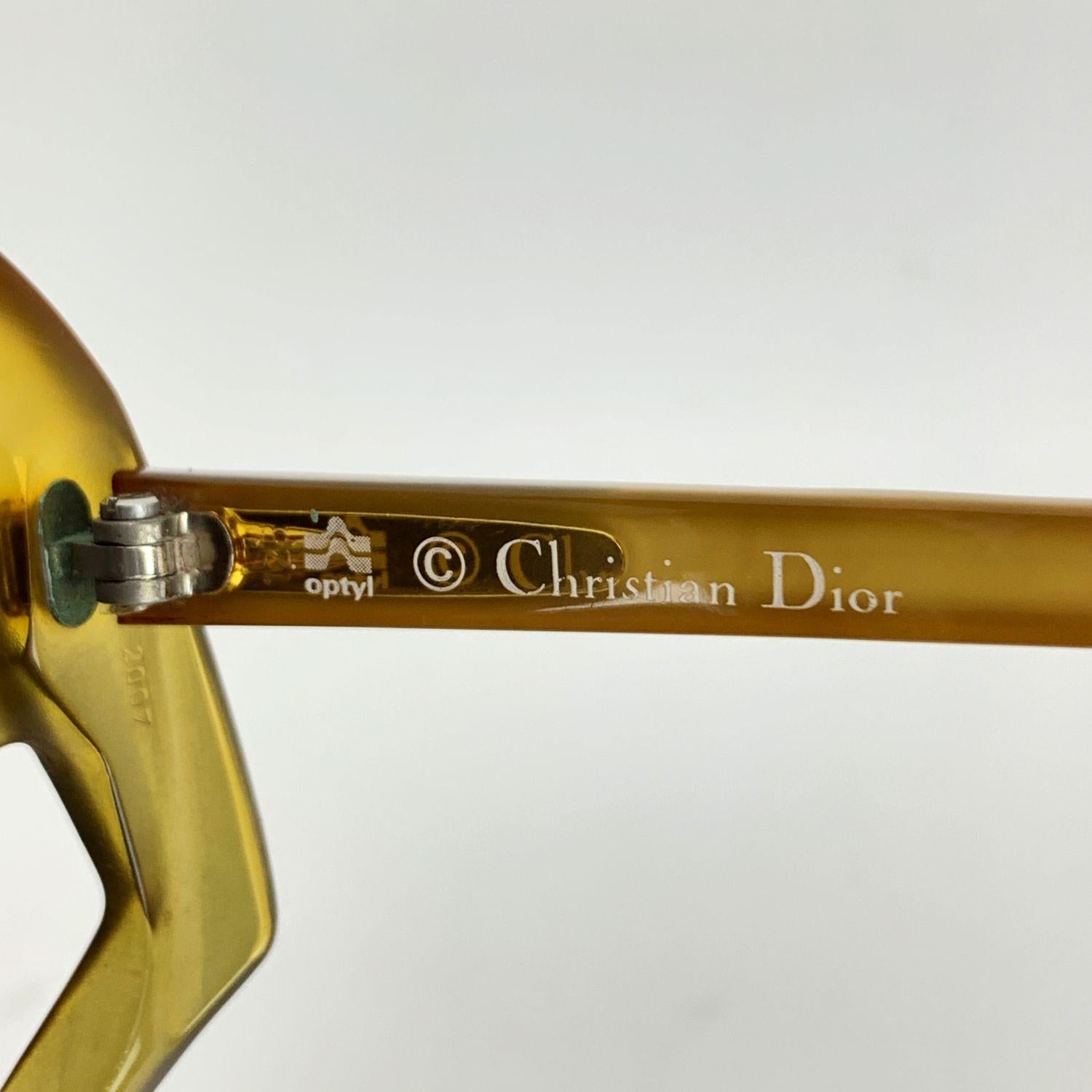 Beige Christian Dior Vintage Oversized Sunglasses Mod. 30 Optyl 57-15 130mm