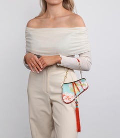 Christian Dior Vintage Tassel Mini Saddle Bag